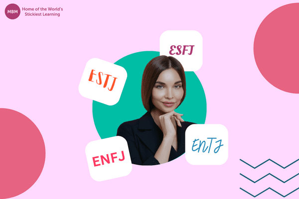 Personality type blog post image with businesswoman