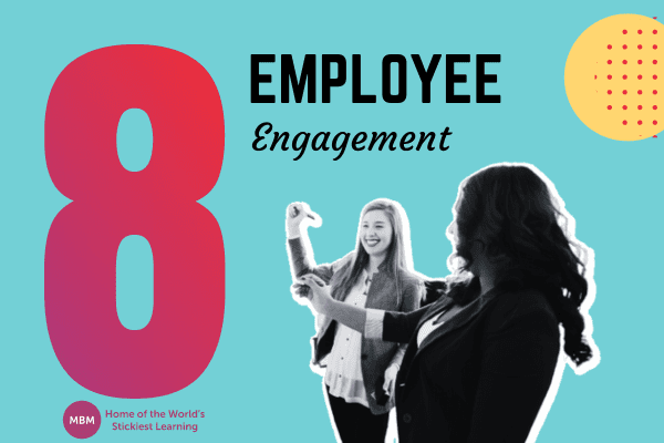 Step 8 blog post image for Personnel Churn employee engagement with happy employees