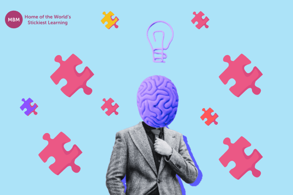 Knowledge worker with a brain for a head