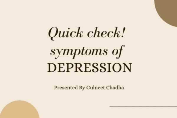 Symptoms of Depression slide