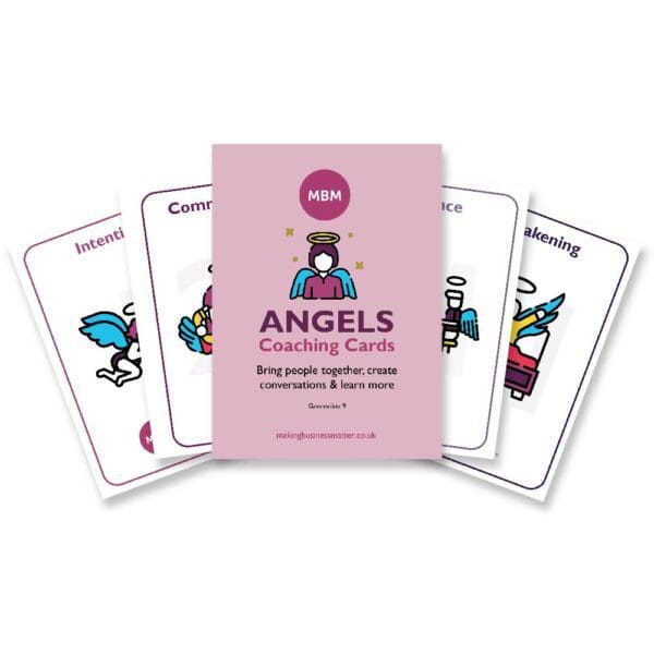 MBM Angels coaching card fanned out