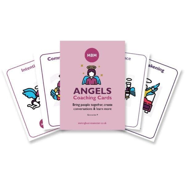 MBM Angels coaching card fanned out