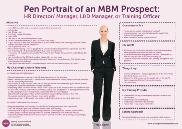 Pen Portrait of an MBM Prospect Karen