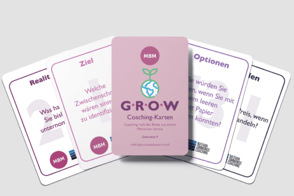 GROW Coaching cards fanned out