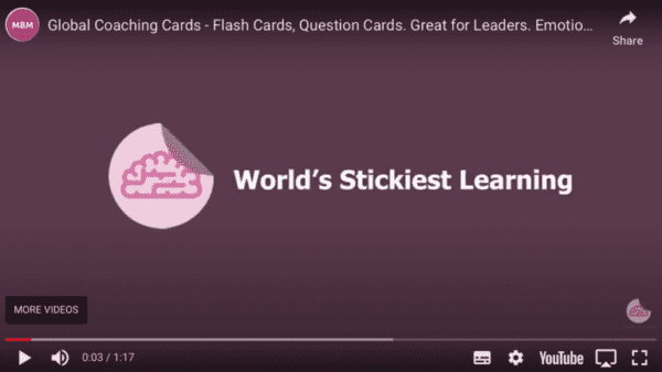 Screenshot of YouTube video showing world's stickiest learning
