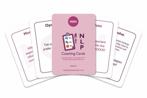 NLP Coaching cards fanned out