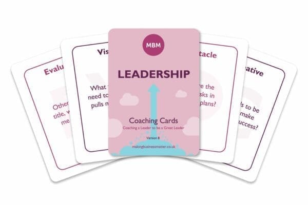 leadership coaching cards fanned out