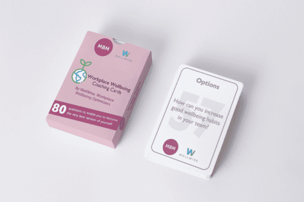 Workplace wellbeing coaching cards