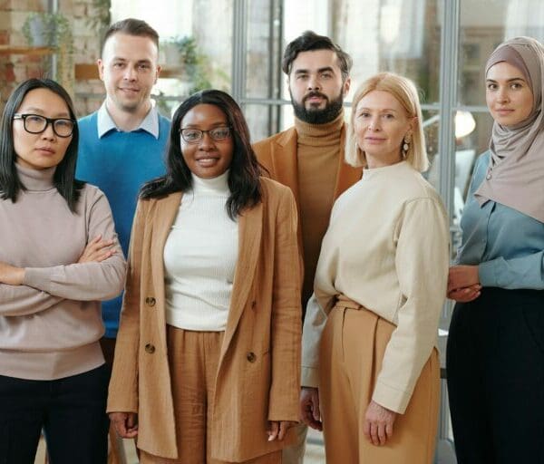 Group of diverse hr managers